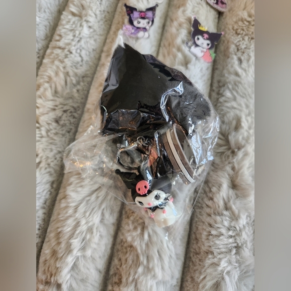 Kuromi Lavender Backpack Bookbag Set - Picture 5 of 8